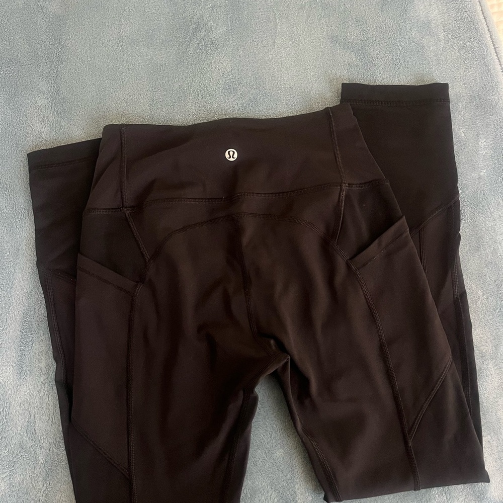 lululemon athletica Black Cropped Pants
